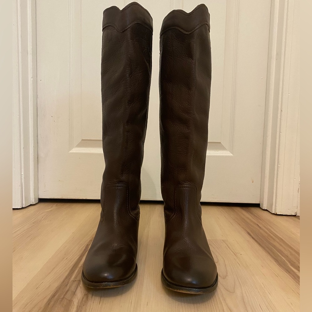Womens no zipper Frye boots